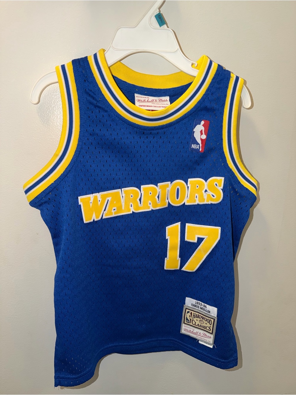 Mitchell & Ness Golden State Warriors Youth Blue #17 Mullin Jersey
